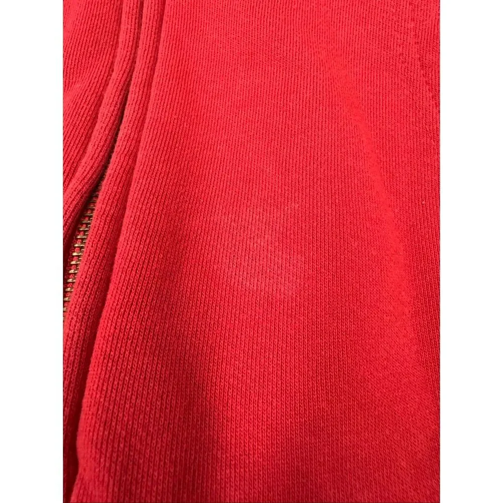 Levi’s Mens Full Zip Red Hooded Jacket with Logo Size Medium - Picture 4 of 10